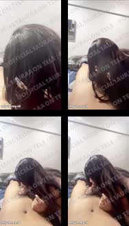 Konten Official Laura Lagi Cosplay Pakek Baju Hitam di Ewe Cowonya Desahannya Hot Banget Cowonya Keluar di Muka