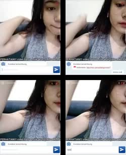 Ome tv cewenya baru selesai mandi