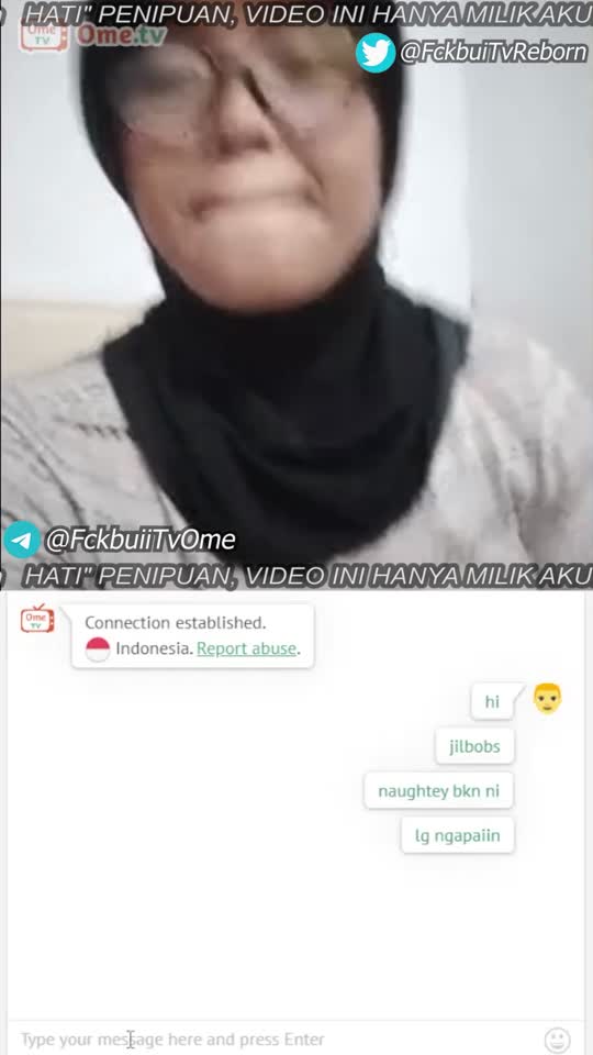 Ometv hijab kacamata toge gede