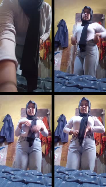Abege hijab suka goyang pantat