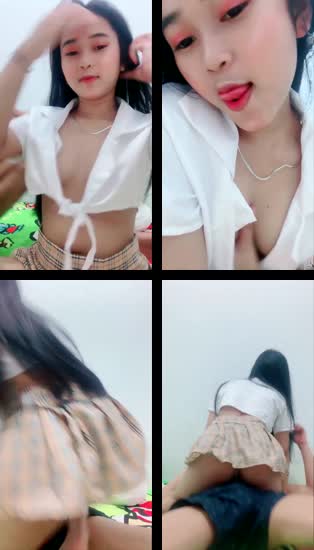 Talent Mell ABG 19 Tahun Ngelive Dijilmekin Sama Cowonya Hot Banget Percakapannya