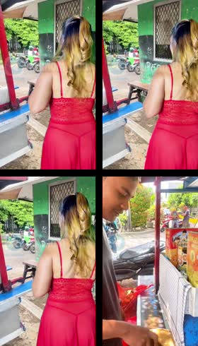 Tante prank penjual baso